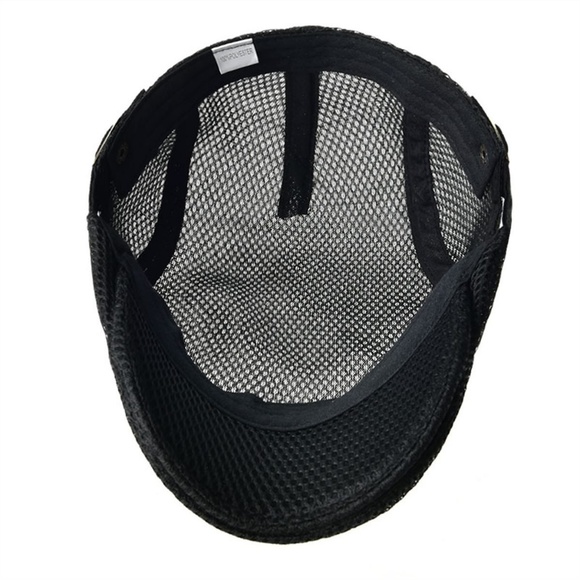 Mesh Beret Hat Summer Ivy Cap Classic Flat Cap - Picture 5 of 5